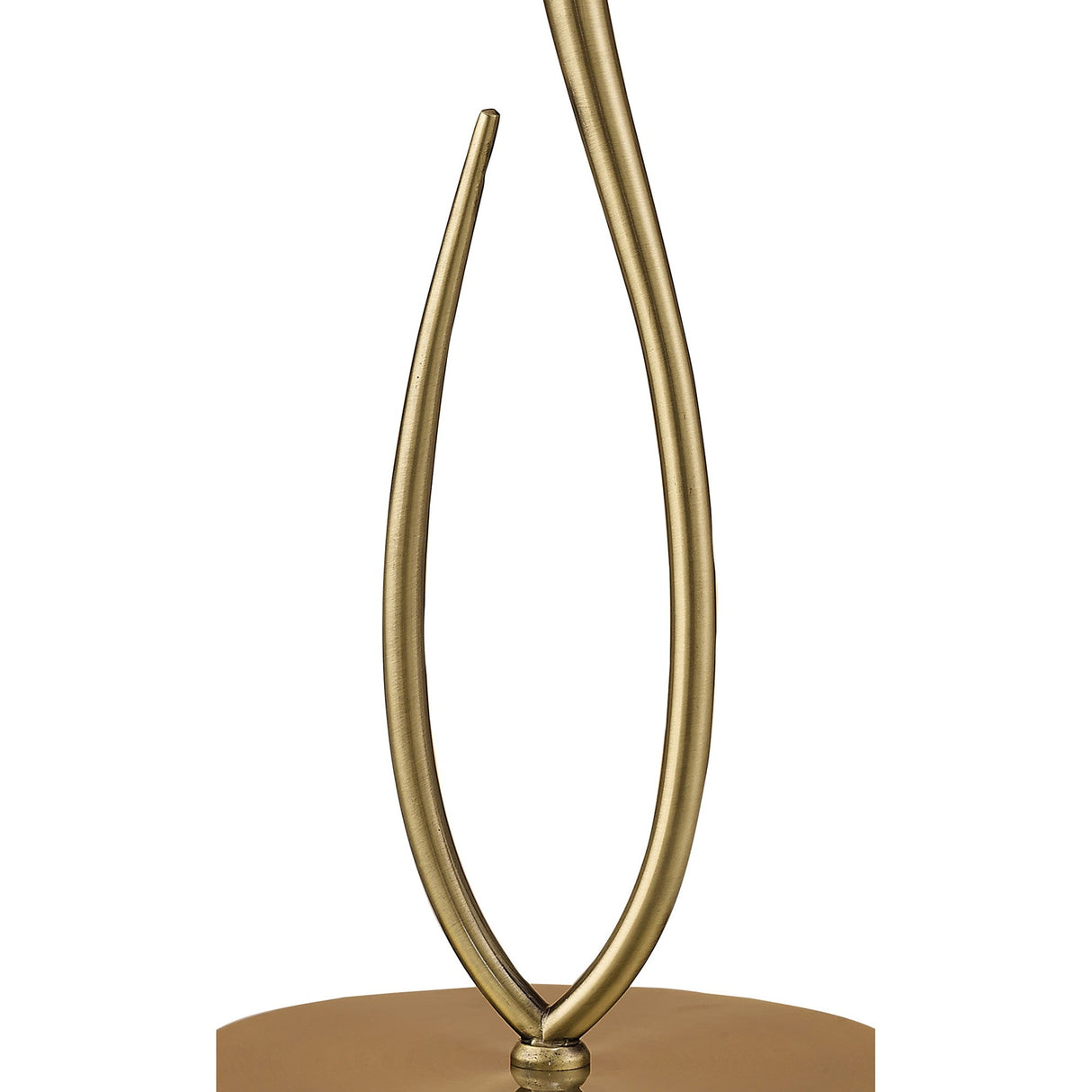 Loewe Large 1 Light Table Lamp - Antique Brass With Cream Shade