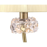 Loewe Large 1 Light Table Lamp - Antique Brass With Cream Shade