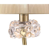 Loewe Large 1 Light Table Lamp - Antique Brass With Bronze Shade