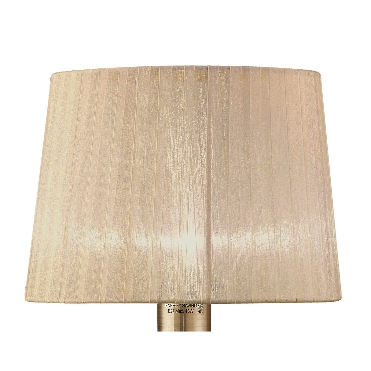 Loewe Large 1 Light Table Lamp - Antique Brass With Bronze Shade