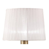 Loewe Large 1 Light Table Lamp - Antique Brass With White Shade