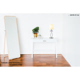 Loewe Large 1 Light Table Lamp - Polished Chrome With White Shade