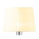Loewe Large 1 Light Table Lamp - Polished Chrome With Cream Shade