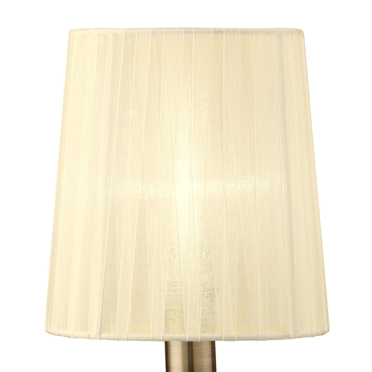 Loewe Small 1 Light Table Lamp - Antique Brass With Cream Shade