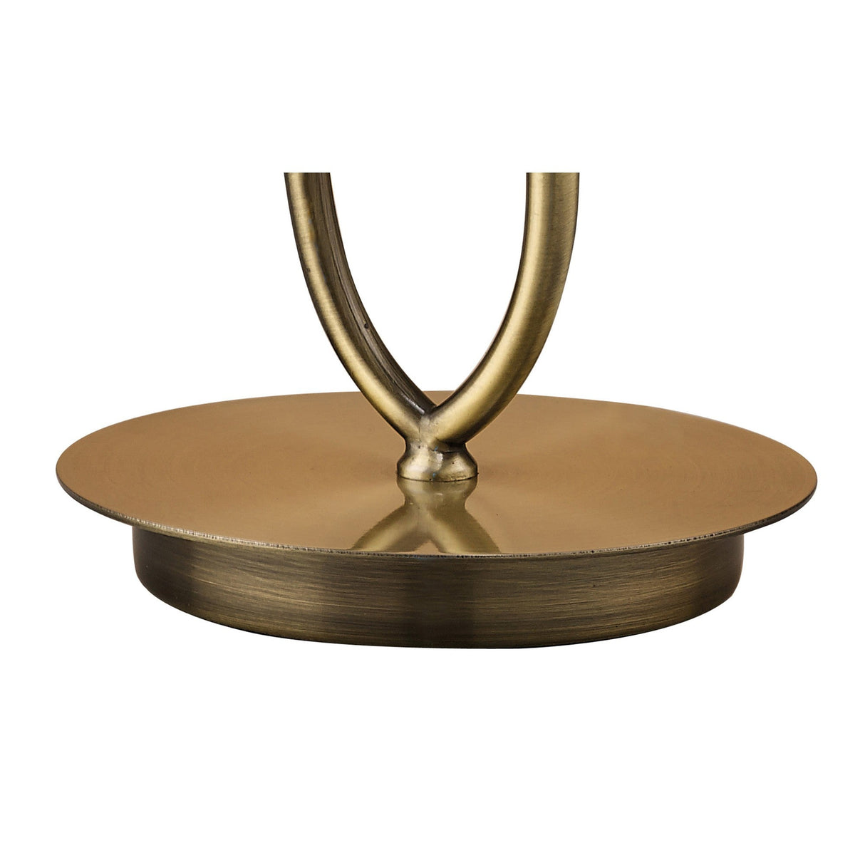 Loewe Small 1 Light Table Lamp - Antique Brass With Bronze Shade