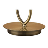 Loewe Small 1 Light Table Lamp - Antique Brass With White Shade