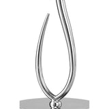 Loewe Small 1 Light Table Lamp - Polished Chrome With Cream Shade