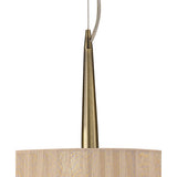 Loewe 3 Light Pendant Light – Antique Brass With Soft Bronze Shade