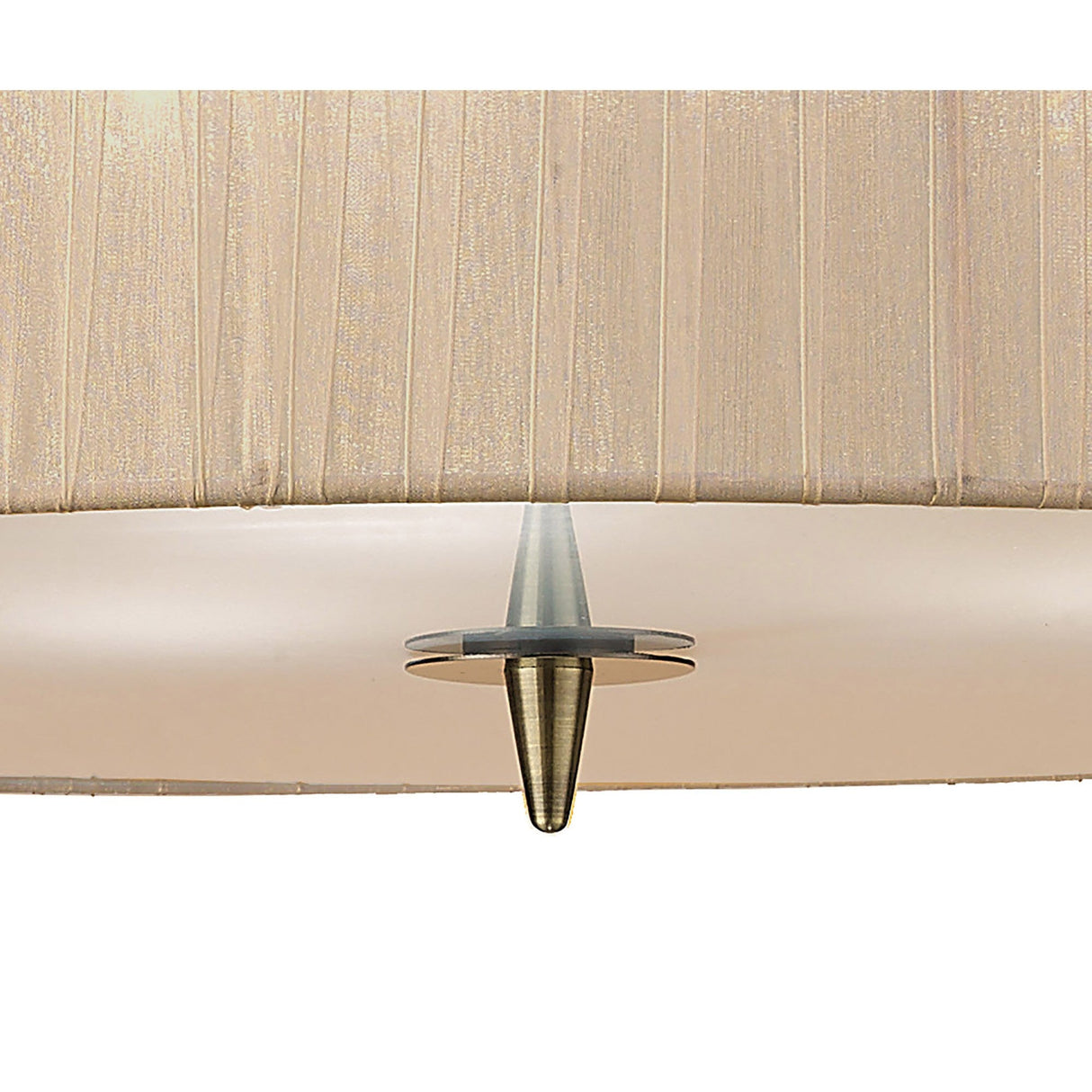 Loewe 3 Light Pendant Light – Antique Brass With Soft Bronze Shade