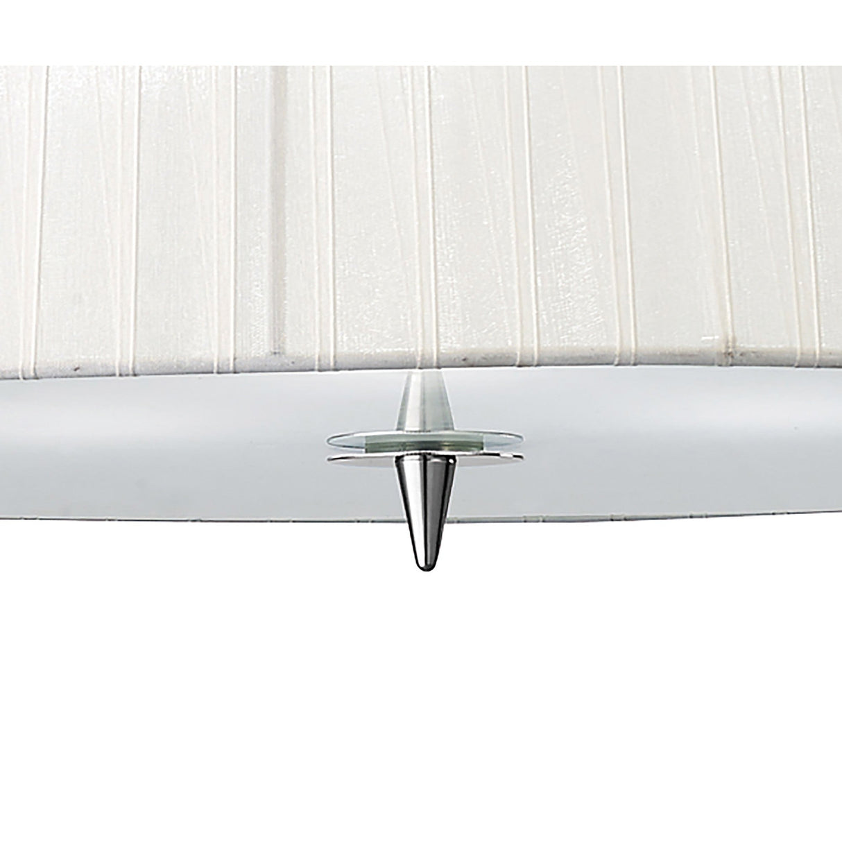 Loewe 3 Light Pendant Light – Polished Chrome With White Shade