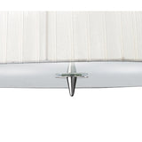 Loewe 3 Light Pendant Light – Polished Chrome With White Shade