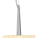 Loewe 3 Light Pendant Light – Polished Chrome With Cream Shade