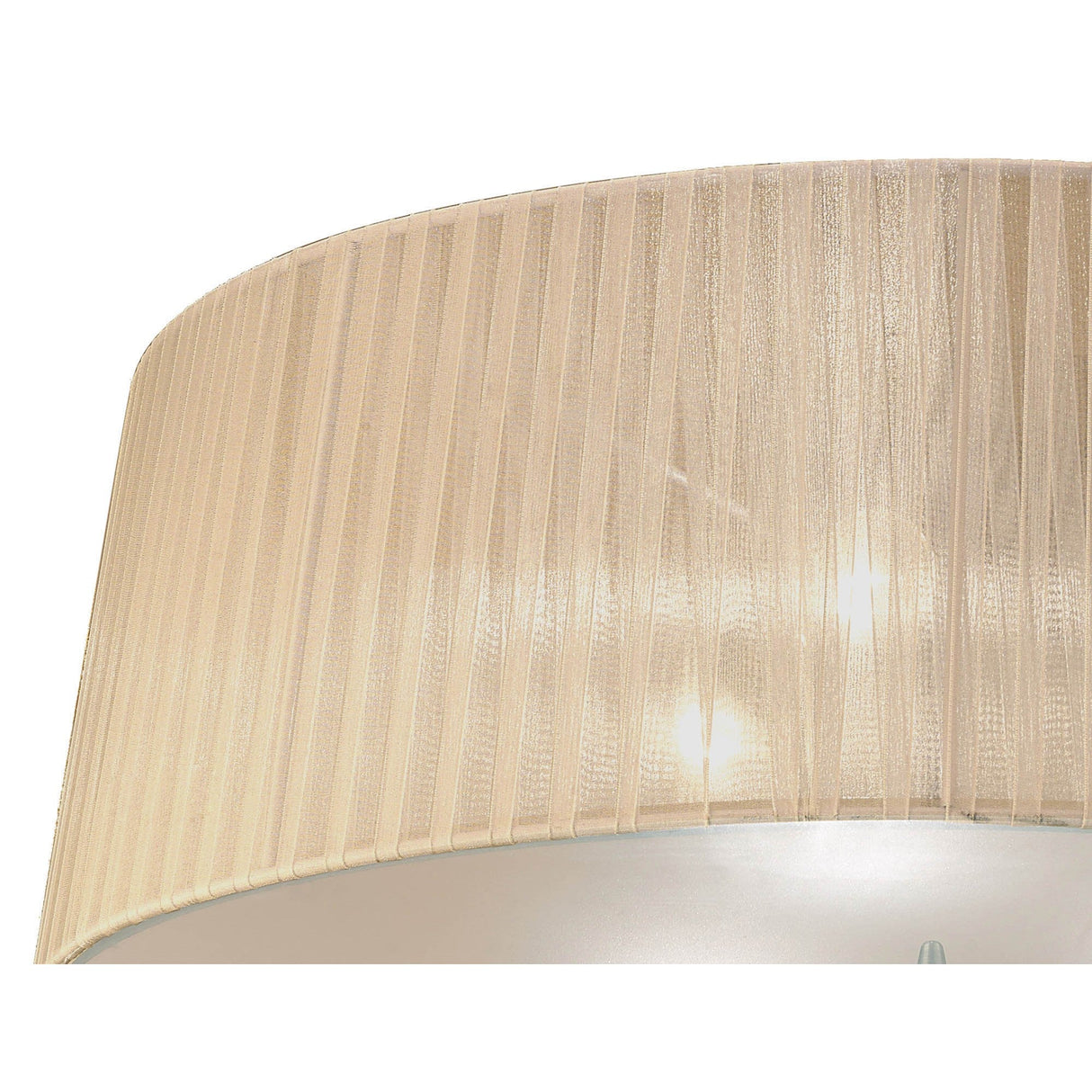 Loewe 3 Light Flush Ceiling Light - Antique Brass With Soft Bronze Shade