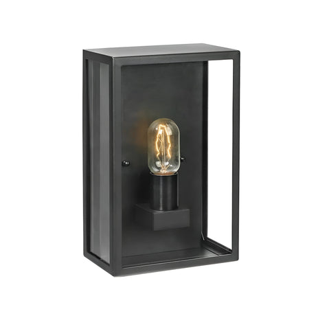 Lofoten 1 Light Half Lantern - Black