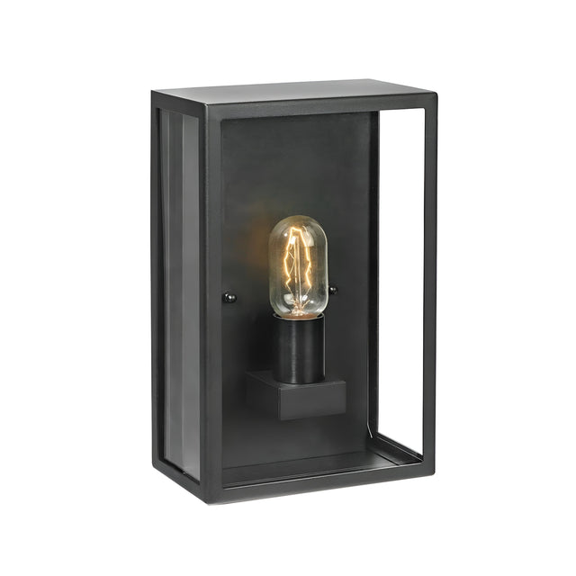 Lofoten 1 Light Half Lantern - Black