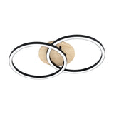 Lomaltas Smart LED Flush Ceiling Light 99676 - Black & Brown