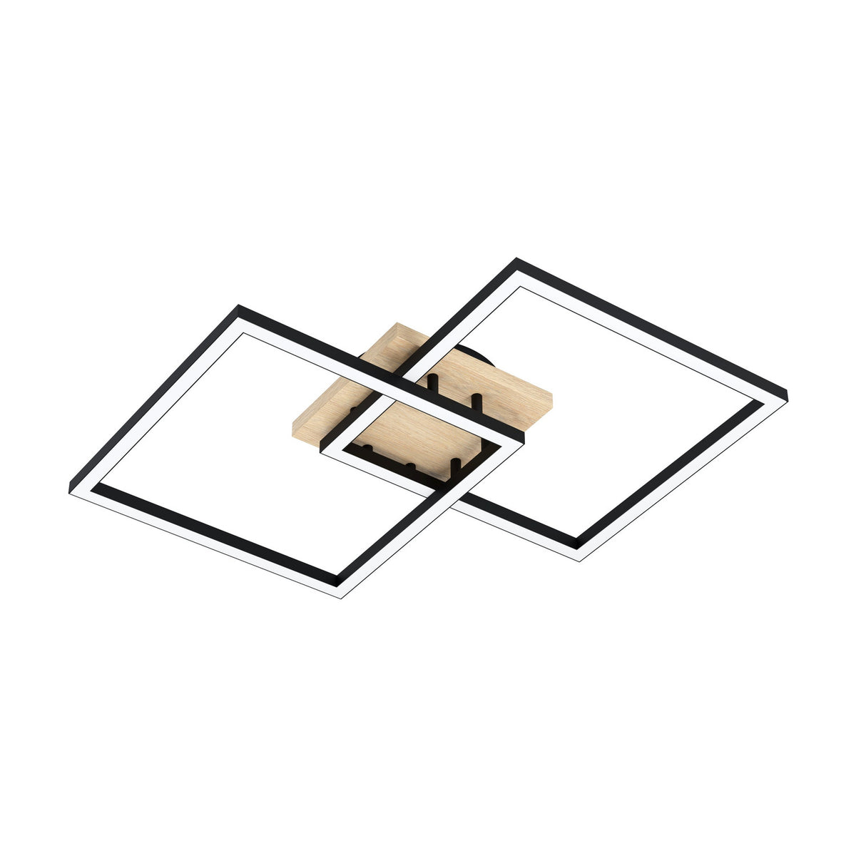 Lomaltas Smart LED Flush Ceiling Light 99677 - Black & Brown