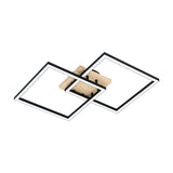 Lomaltas Smart LED Flush Ceiling Light 99677 - Black & Brown