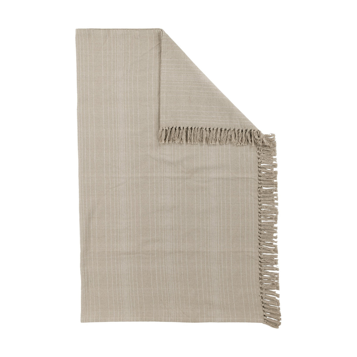 Longlac Throw - Beige & White