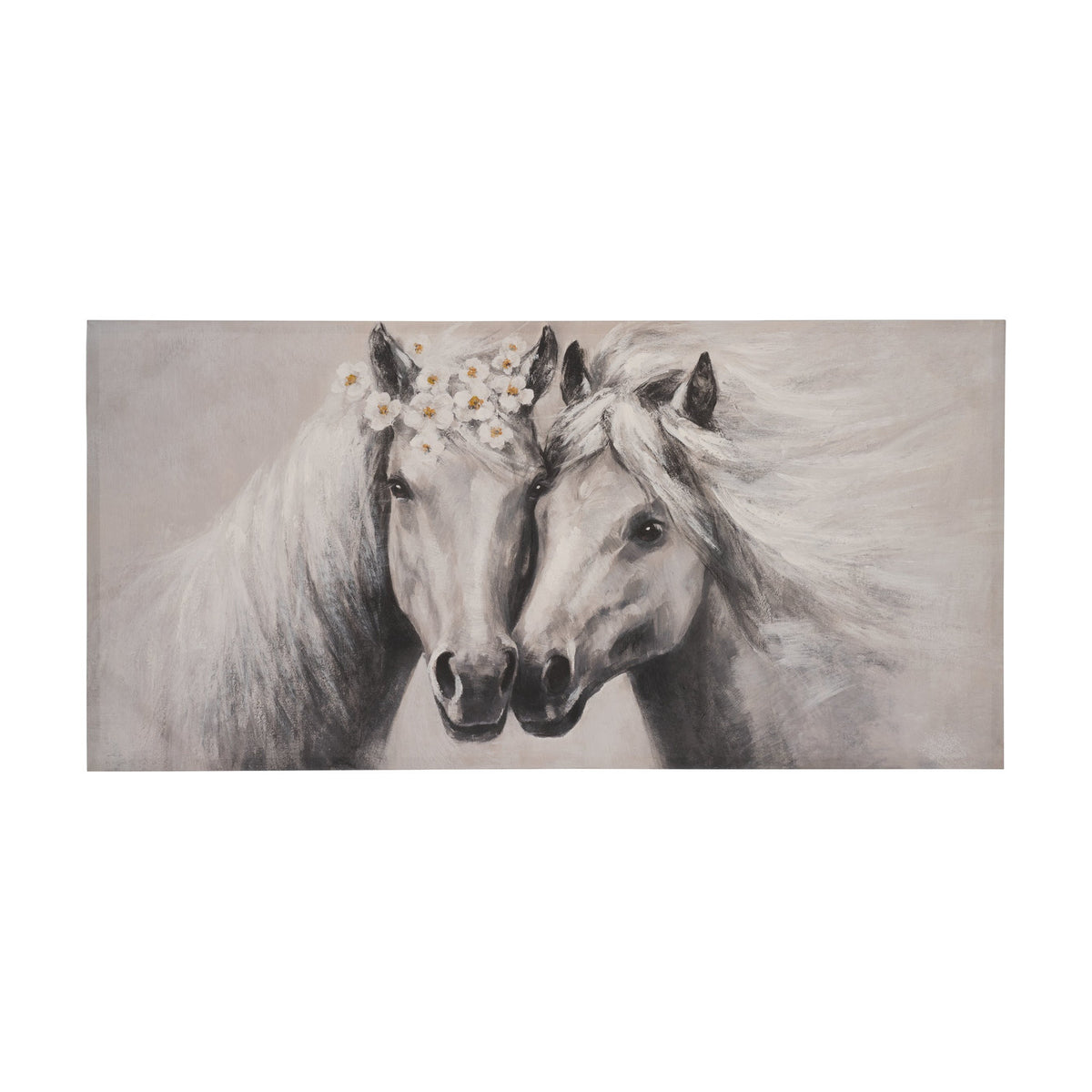 Longoza Wall Art - Grey & White