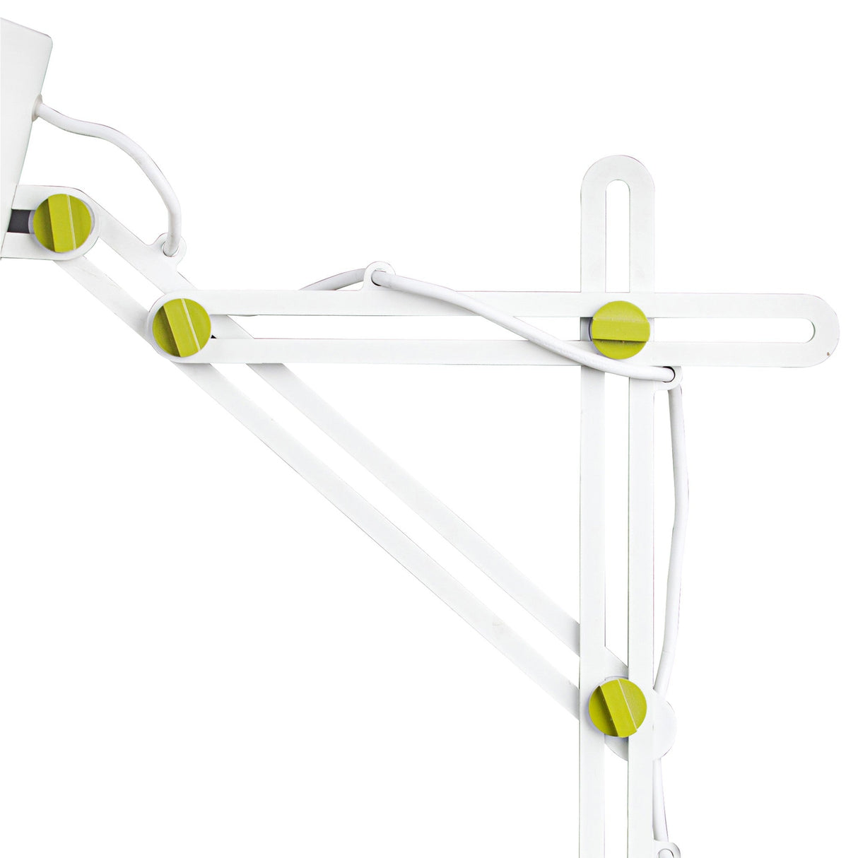 Looker 1 Light Table Lamp - Matt White/Green