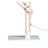 Looker 1 Light Table Lamp - Matt White/Beech