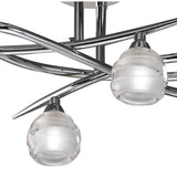Loop 4 Light Semi-Flush Ceiling Light – Polished Chrome