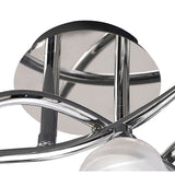 Loop 3 Light Semi-Flush Ceiling Light – Polished Chrome