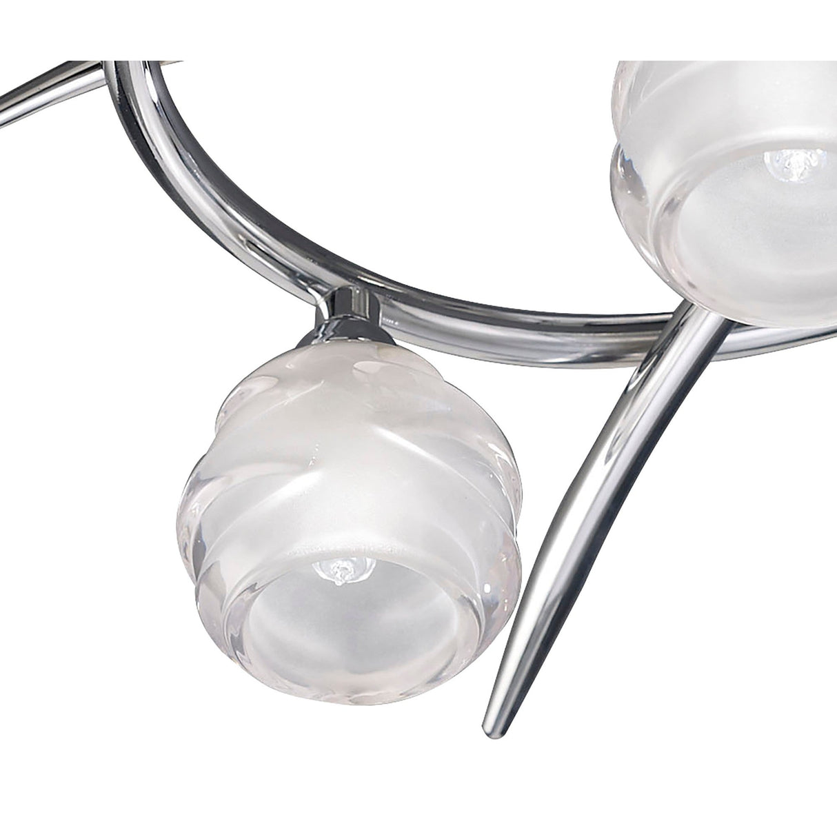 Loop 3 Light Semi-Flush Ceiling Light – Polished Chrome