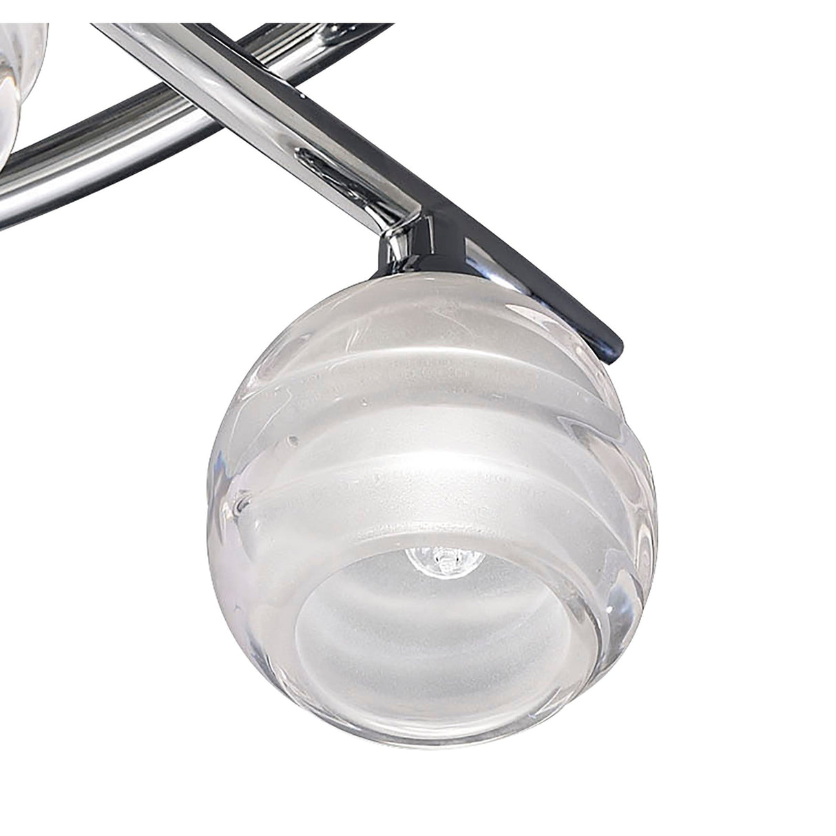 Loop 3 Light Semi-Flush Ceiling Light – Polished Chrome
