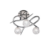 Loop 3 Light Semi-Flush Ceiling Light – Polished Chrome