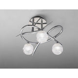 Loop 3 Light Semi-Flush Ceiling Light – Polished Chrome