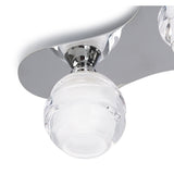 Loop 3 Light Flush Ceiling Light - Polished Chrome