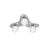Loop 3 Light Flush Ceiling Light - Polished Chrome
