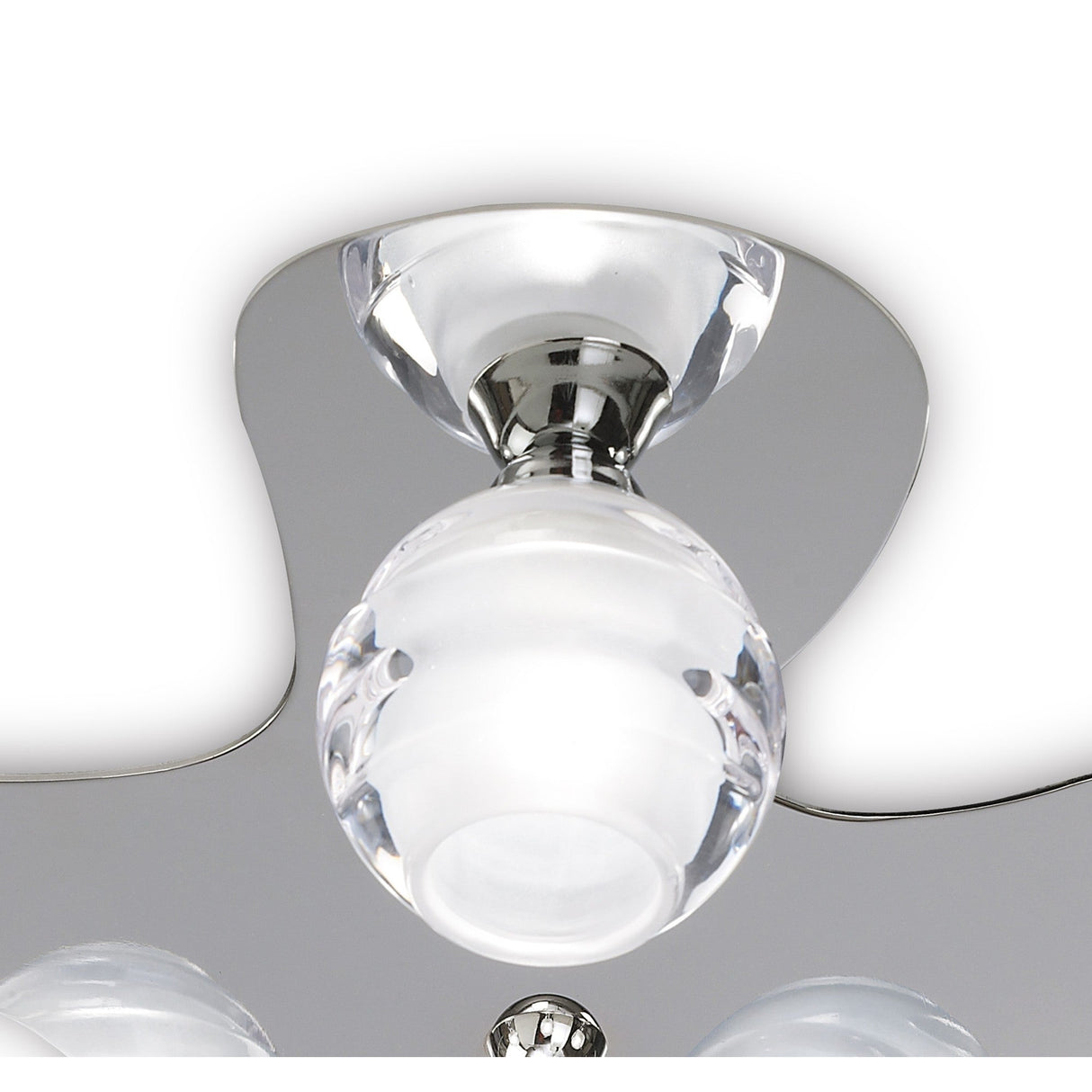 Loop 5 Light Flush Ceiling Light - Polished Chrome
