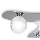 Loop 5 Light Flush Ceiling Light - Polished Chrome