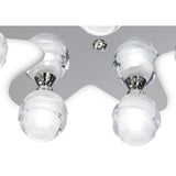 Loop 5 Light Flush Ceiling Light - Polished Chrome