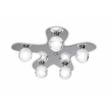 Loop 5 Light Flush Ceiling Light - Polished Chrome
