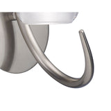 Loop 1 Light Wall Light With Switch - Satin Nickel