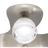 Loop 5 Light Flush Ceiling Light - Satin Nickel