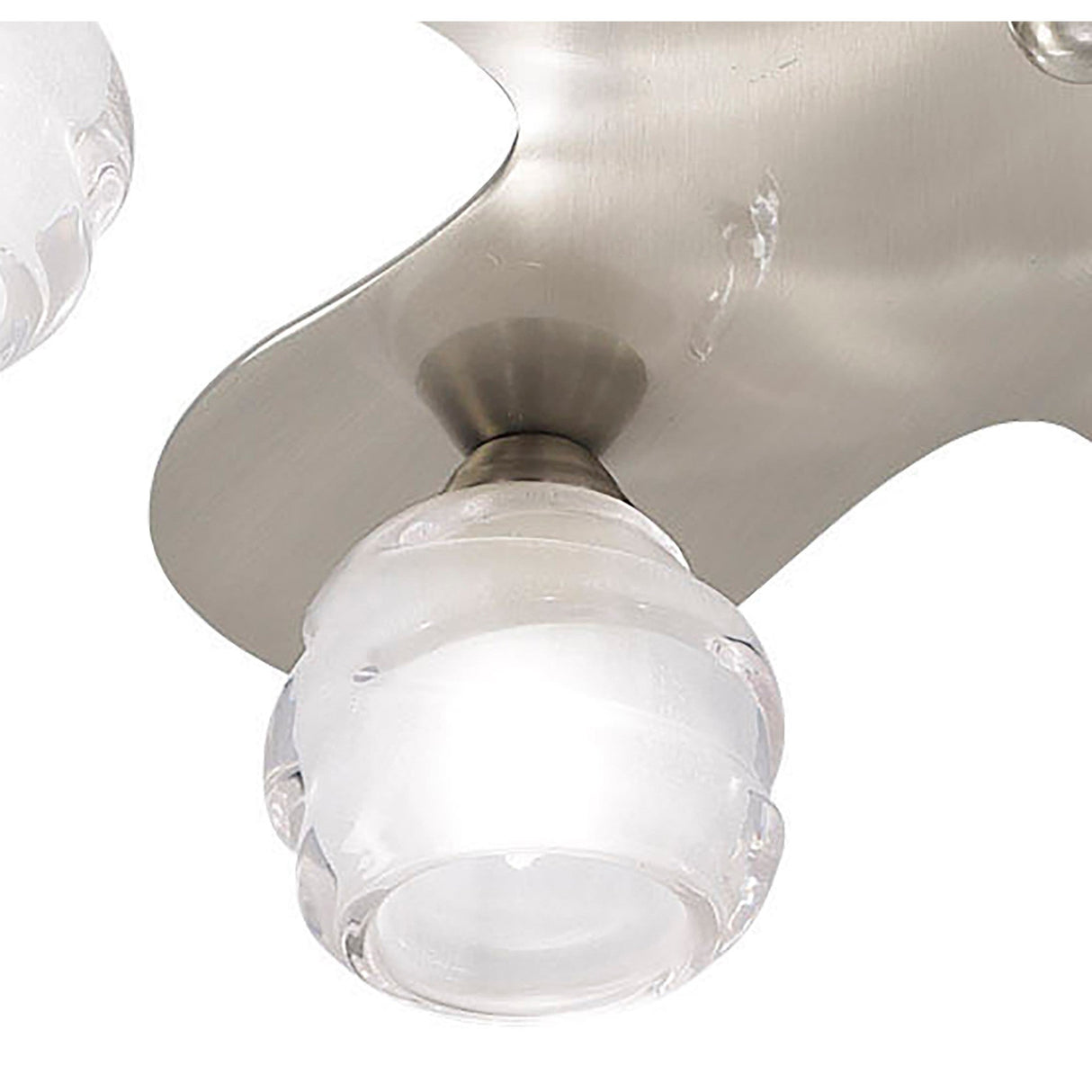 Loop 5 Light Flush Ceiling Light - Satin Nickel