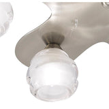 Loop 5 Light Flush Ceiling Light - Satin Nickel