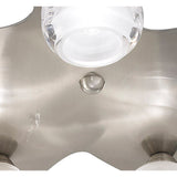 Loop 5 Light Flush Ceiling Light - Satin Nickel