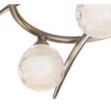 Loop 3 Light Flush Ceiling Light - Antique Brass