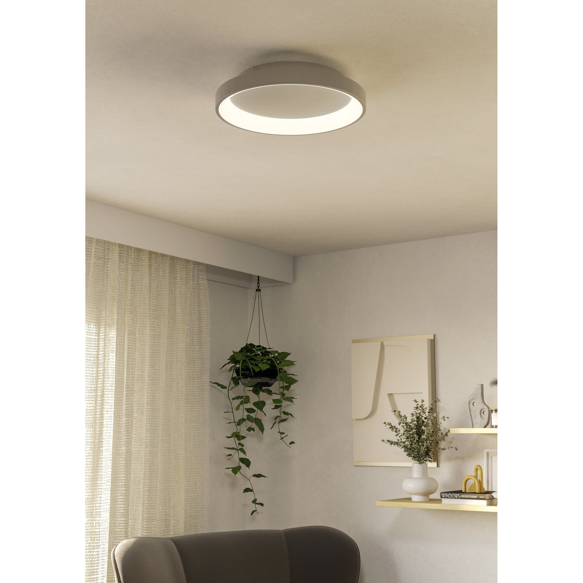 Loretello LED Flush Ceiling Light 35cm 901248 - White