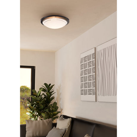 Lornette Flush Ceiling Light - Black
