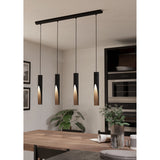 Losessa Linear Pendant Light - Black