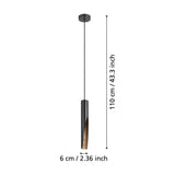 Losessa Pendant Light - Black & Brown