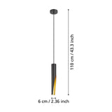 Losessa Pendant Light - Black & Gold