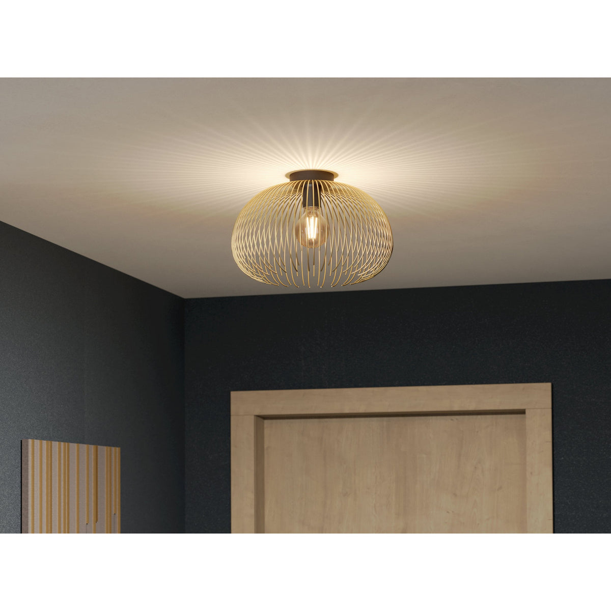 Losmora Ceiling Light - Black & Gold